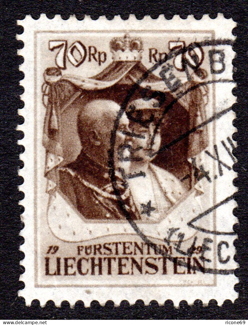 Liechtenstein Nr. 93, Sauber Gest. 70 Rp. - Other & Unclassified