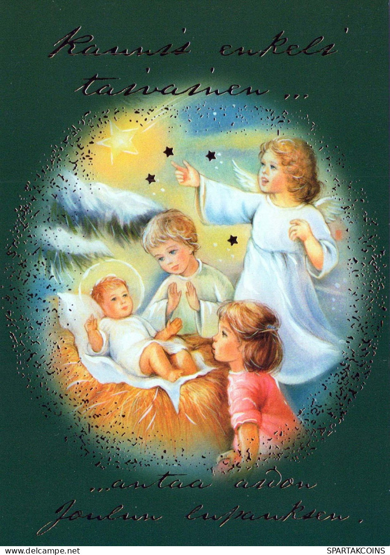 ANGE Noël Vintage Carte Postale CPSM #PBP575.A - Engel