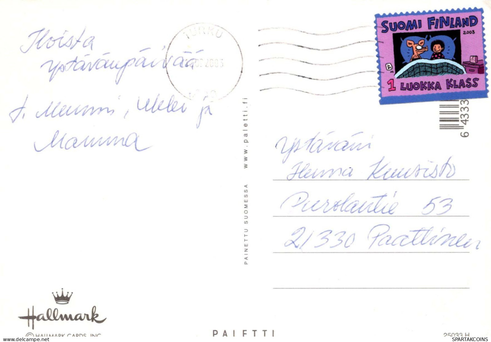 ÁNGEL Navidad Vintage Tarjeta Postal CPSM #PBP328.A - Angeli