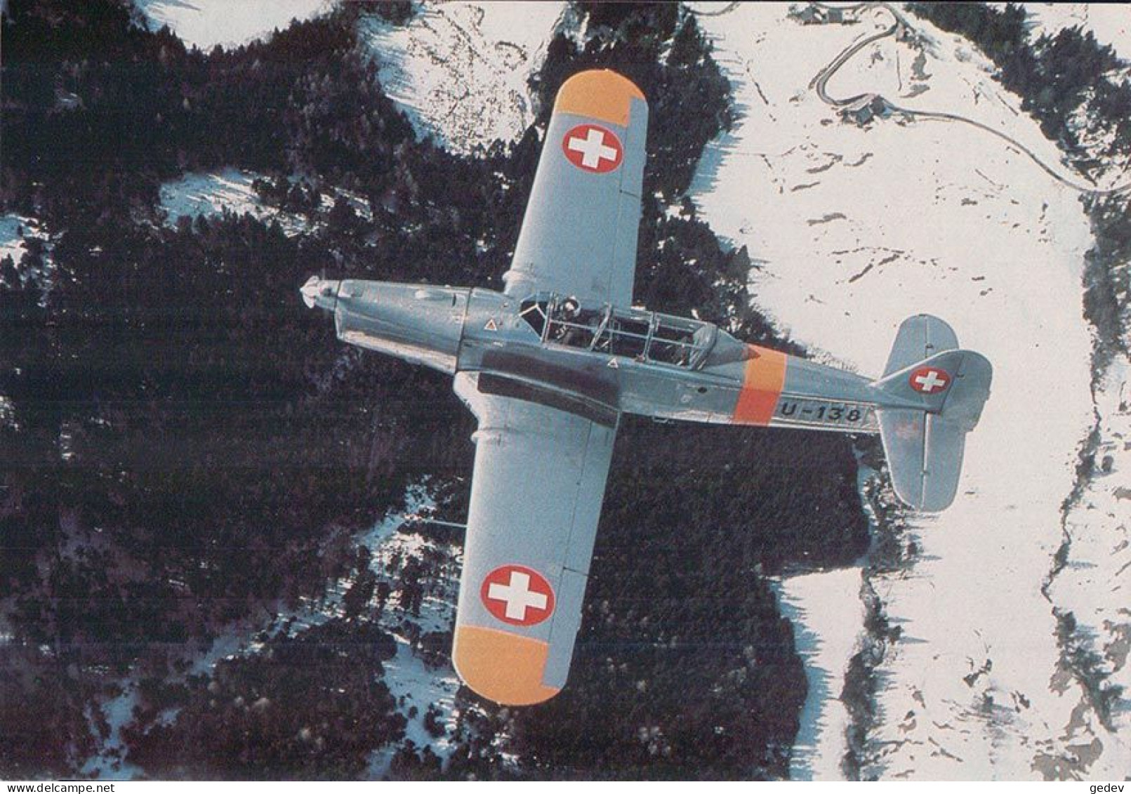 Avion P-2 De L'Armée Suisse (6888) 10x15 - 1946-....: Modern Tijdperk