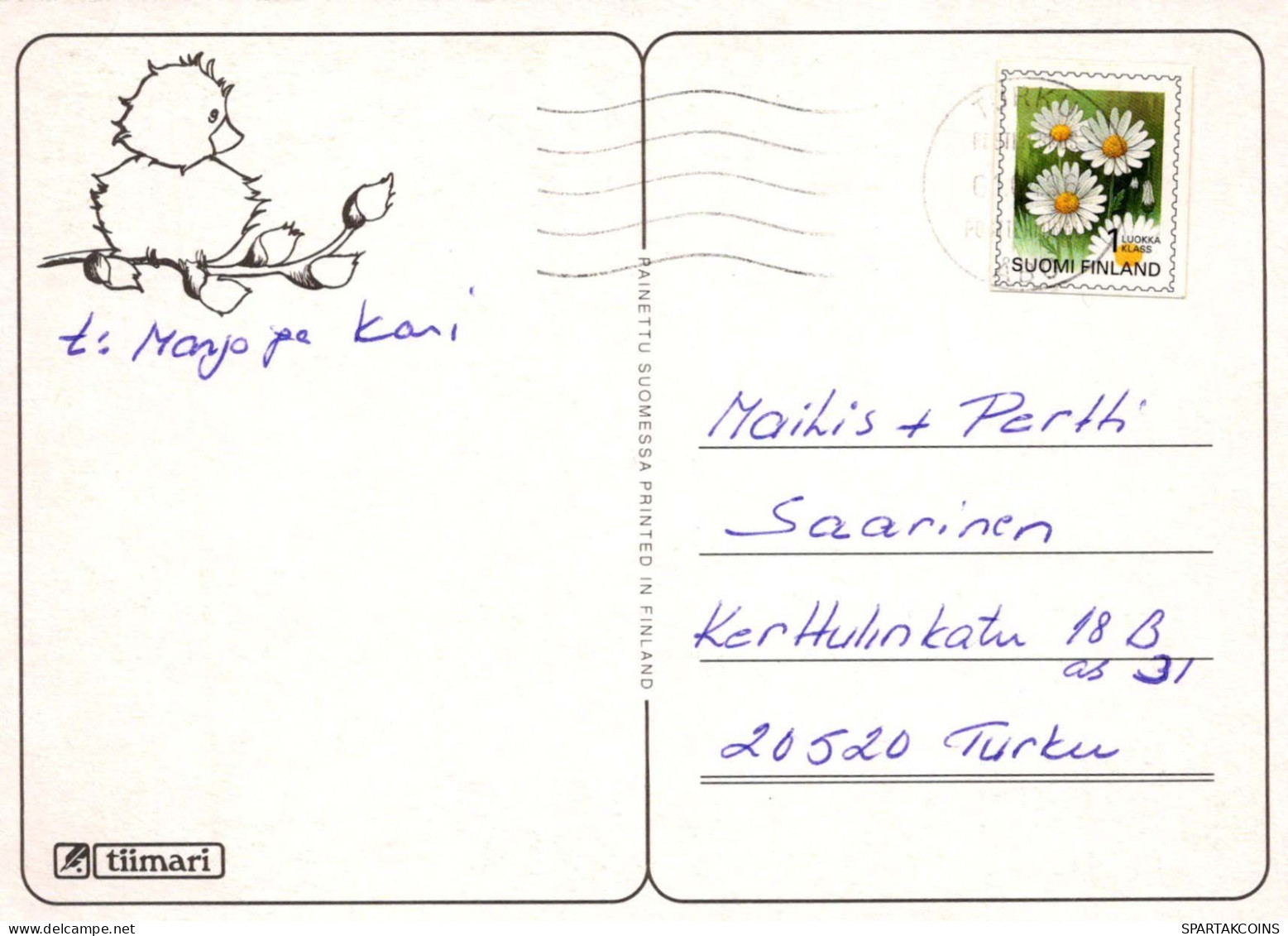 EASTER RABBIT EGG Vintage Postcard CPSM #PBO386.A - Ostern