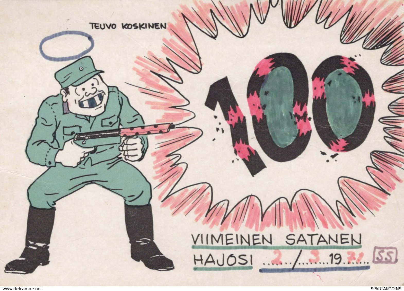 SOLDATS HUMOUR Militaria Vintage Carte Postale CPSM #PBV906.A - Umoristiche