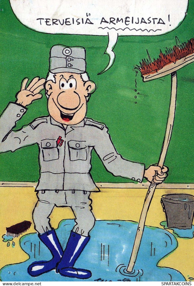 SOLDATI UMORISMO Militaria Vintage Cartolina CPSM #PBV825.A - Humour