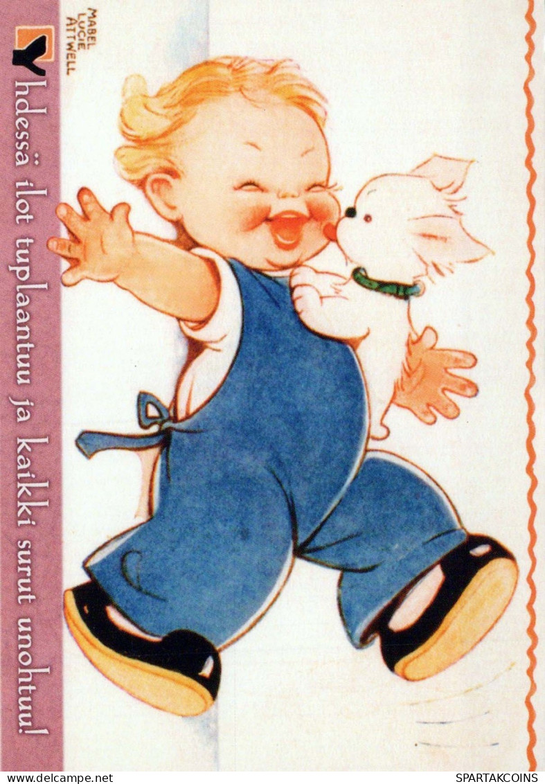 KINDER HUMOR Vintage Ansichtskarte Postkarte CPSM #PBV152.A - Cartoline Umoristiche