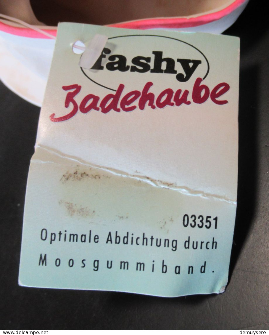 SOLDE 0404 B - PLASTIEKEN BADMUTS - BONNET DE NATATION EN PLASTIQUE - FASHY BADEHAUBE - Halstücher & Schals