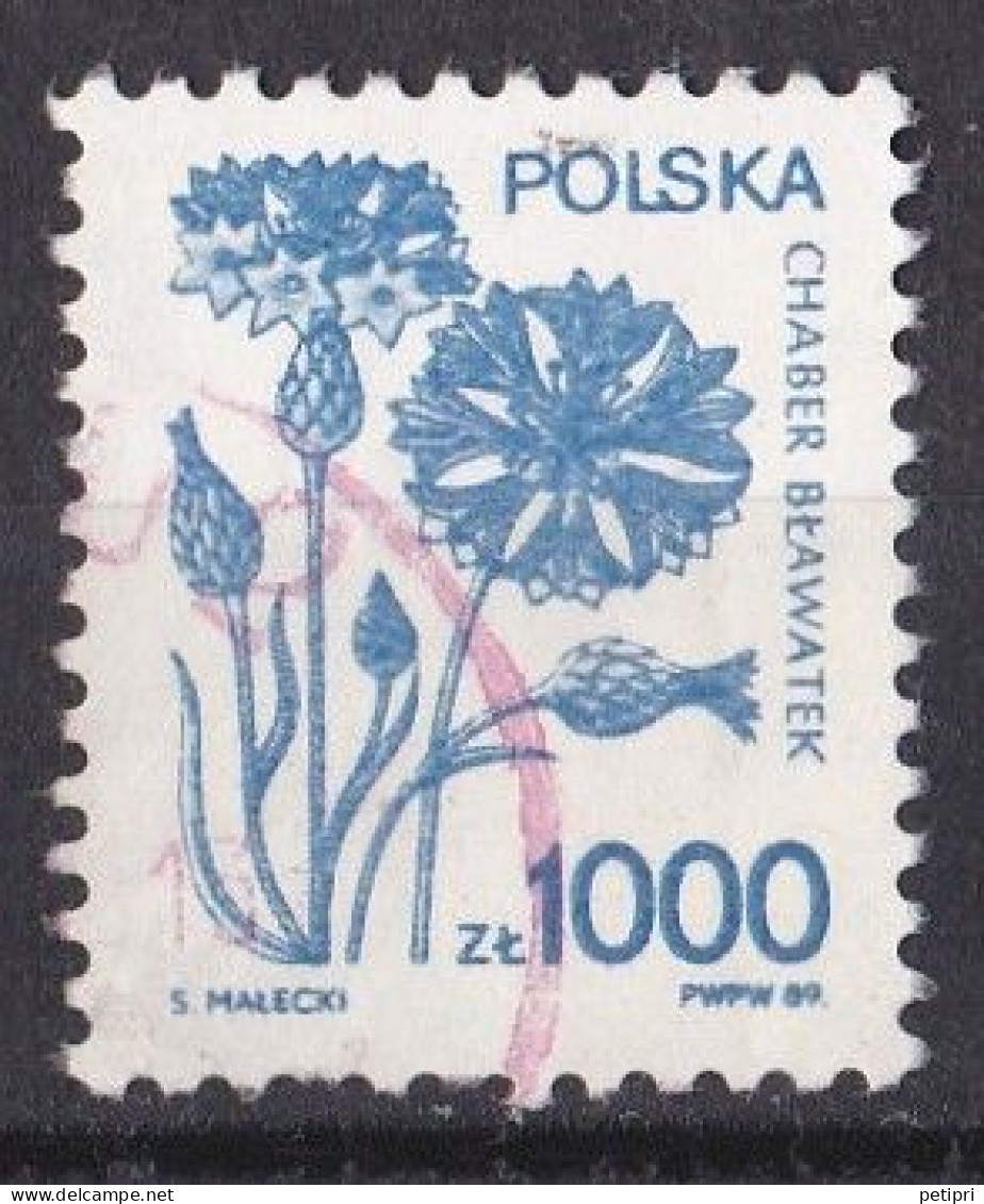 Pologne - République 1981 - 1990   Y & T N °  3058  Oblitéré En Rouge - Used Stamps