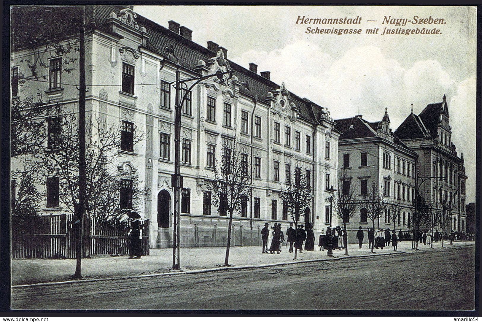 Romania Hermannstadt Sibiu Nagyszeben In Siebenbürgen - Schewisgasse Cca 1910 - Roumanie