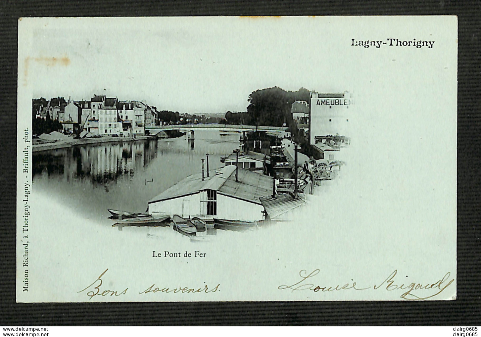 77 - LAGNY-THORIGNY - Le Pont De Fer - 1902 - Lagny Sur Marne