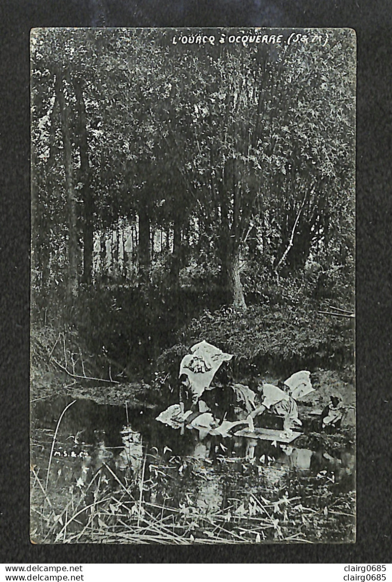 77 - OCQUERRE - L'Ouacq à Ocquerre -  (lavandières)  - 1905 - Altri & Non Classificati