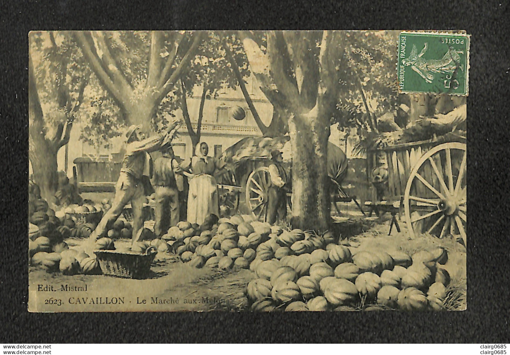 84 - CAVAILLON - Le Marché Aux Melons - 1909 - Cavaillon