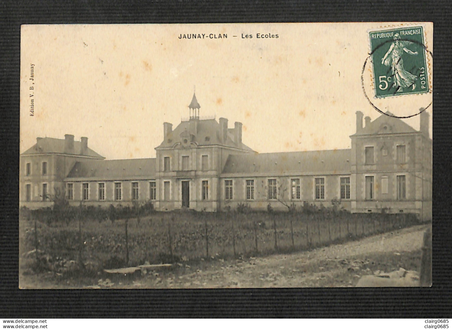 86 - JAUNAY-CLAN - Les Ecoles  - 1911 - Andere & Zonder Classificatie