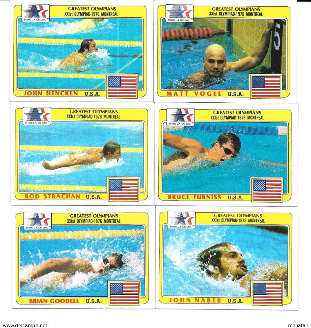 DH77 - GREATEST OLYMPIANS - JOHN NABER - BRIAN GOODELL - BRUCE FURNISS - ROD STRACHAN - MATT VOGEL - JOHN HENCKEN - Zwemmen