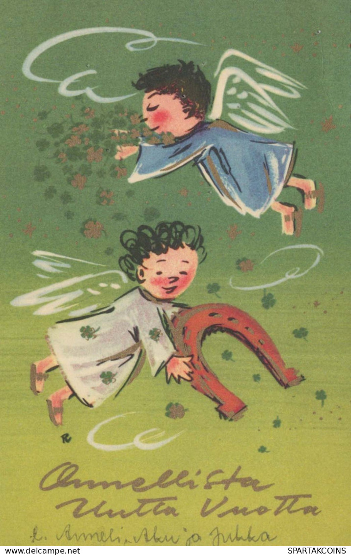 ANGE Noël Vintage Carte Postale CPSMPF #PKD763.A - Angeli