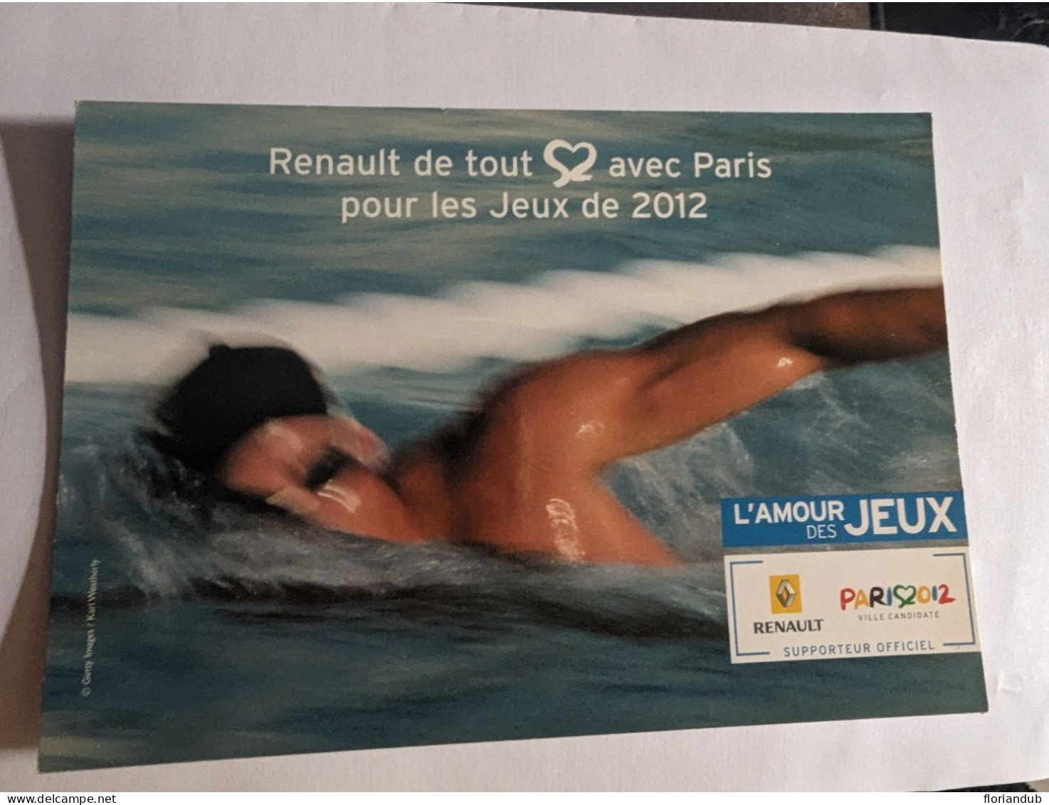 CP - Pub Renault Candidature Paris Jeux Olympiques 2012 - Olympic Games