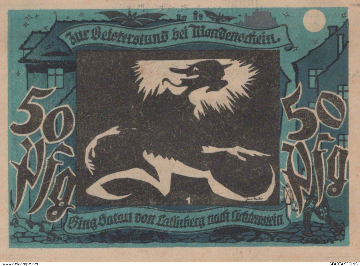 50 PFENNIG 1921 Stadt LICHTENSTEIN-CALLNBERG Saxony UNC DEUTSCHLAND #PC212 - Lokale Ausgaben