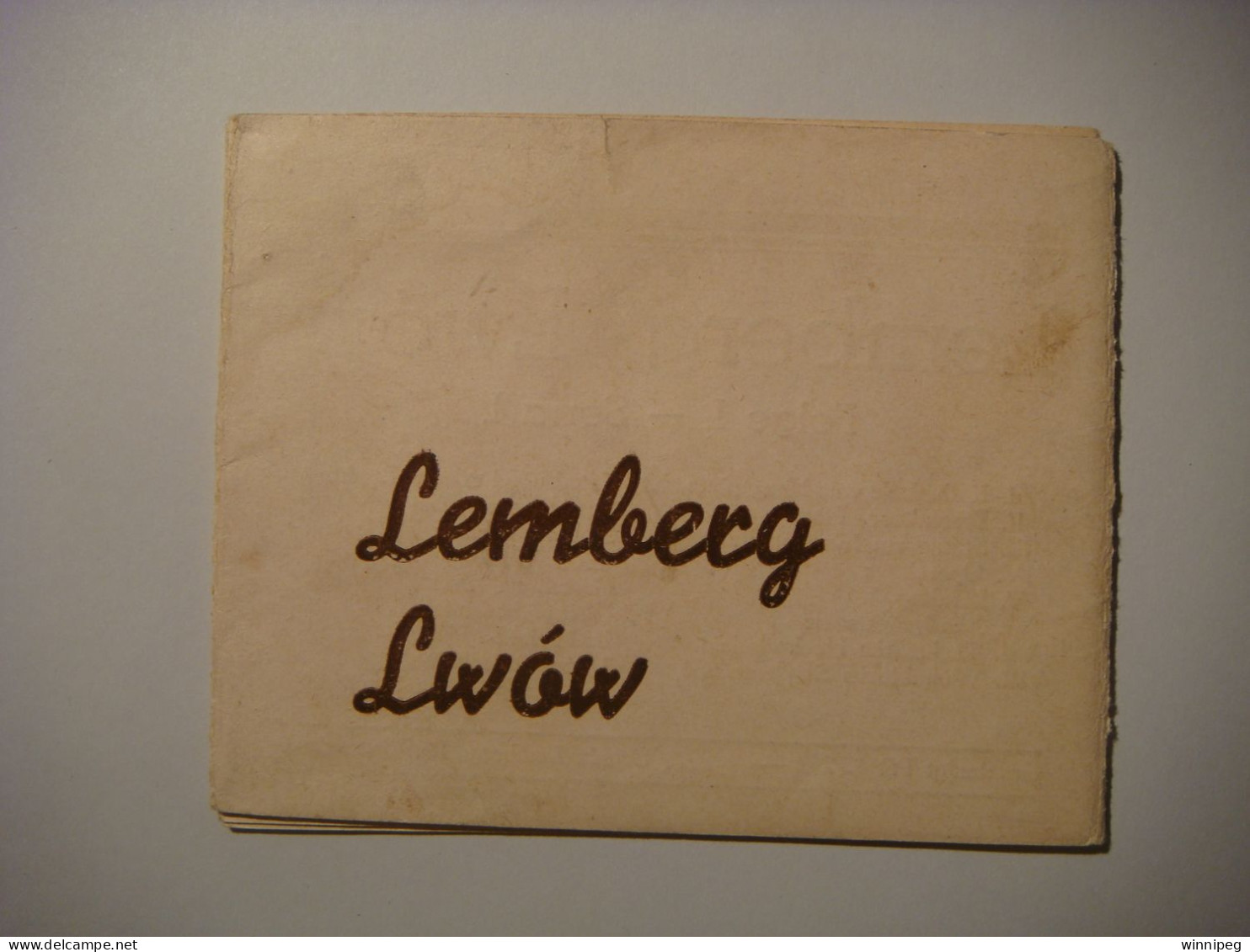 Lwow.Lemberg.WWII.Unusual Booklet.8 Views.1942? Poland.Ukraine. - Ukraine