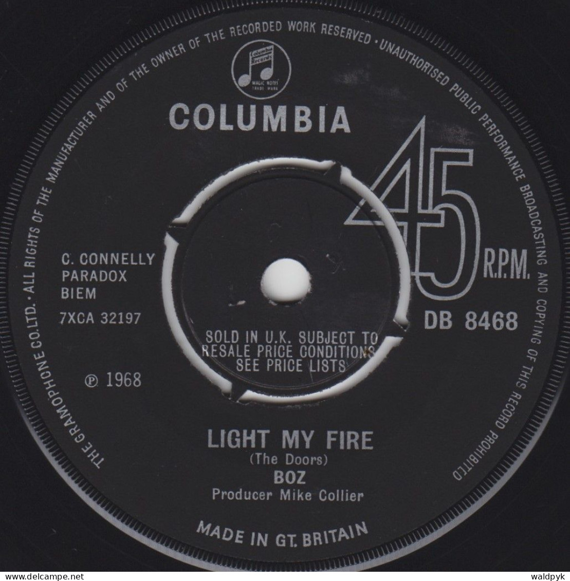 BOZ - Light My Fire - Other - English Music