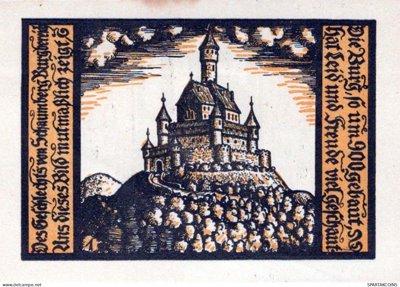 50 PFENNIG 1921 Stadt SCHALKAU Thuringia DEUTSCHLAND Notgeld Banknote #PD538 - [11] Emissioni Locali
