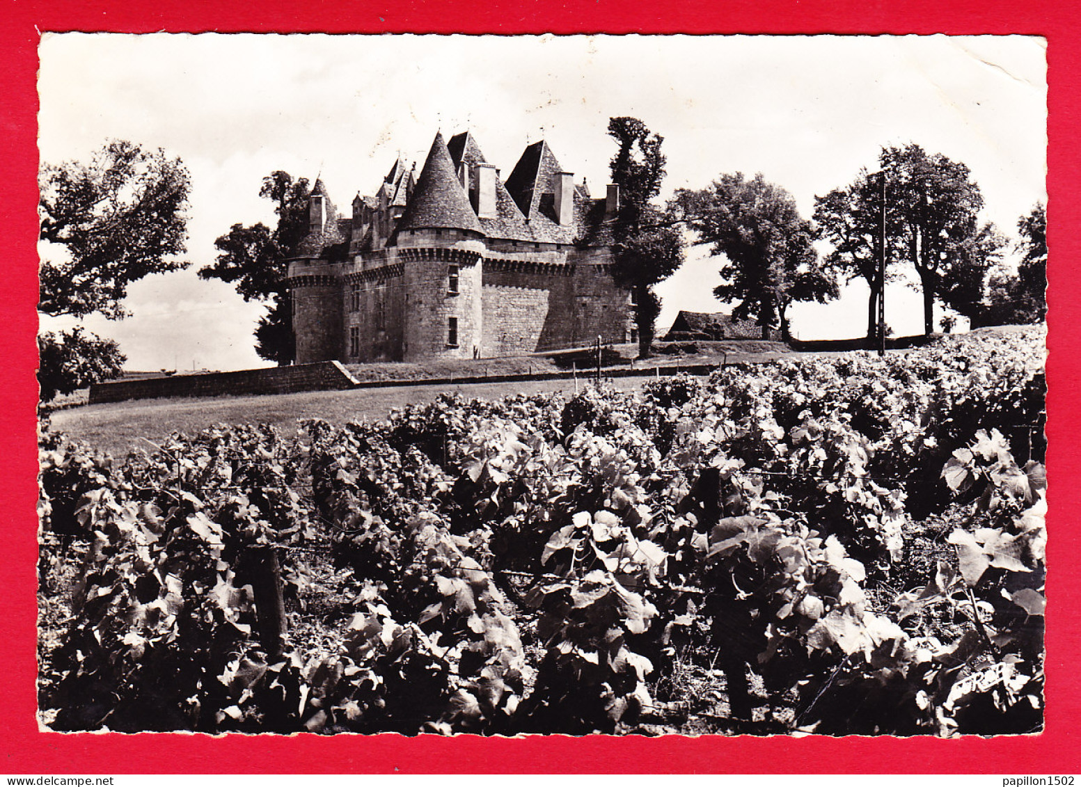 F-24-Bergerac-08P41 Le Château De Monbazillac, Vue Sur Une Partie Des Vignobles, Type Photo - Bergerac