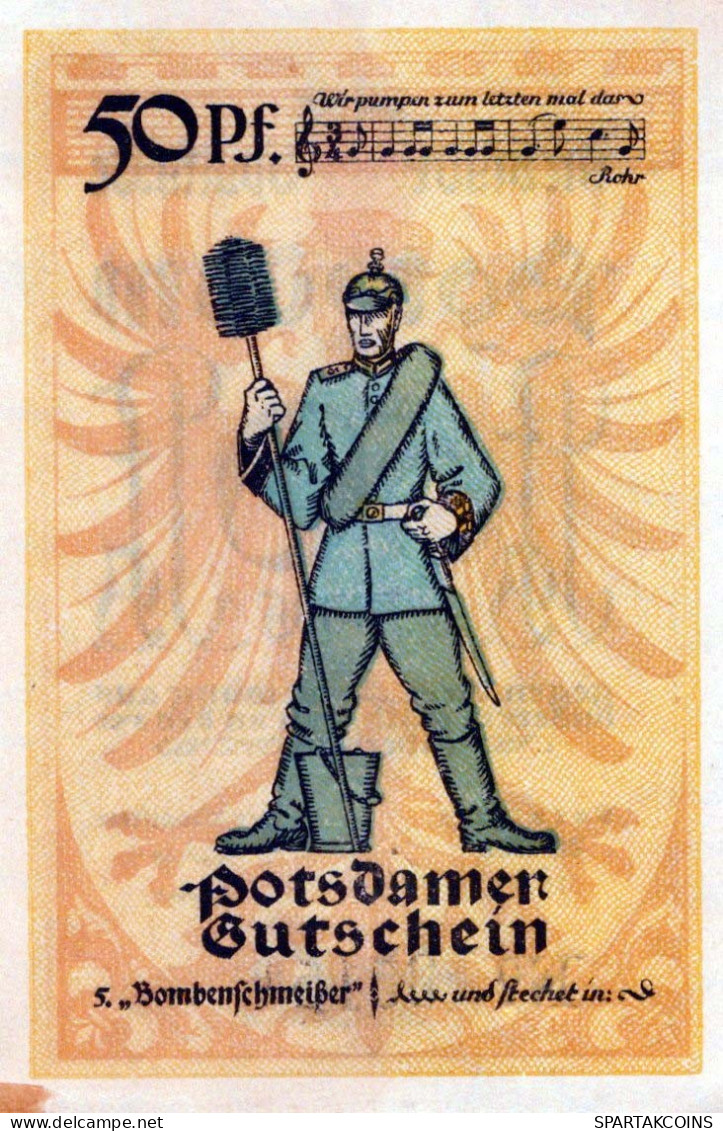 50 PFENNIG 1921 Stadt POTSDAM Brandenburg UNC DEUTSCHLAND Notgeld #PB702 - [11] Lokale Uitgaven