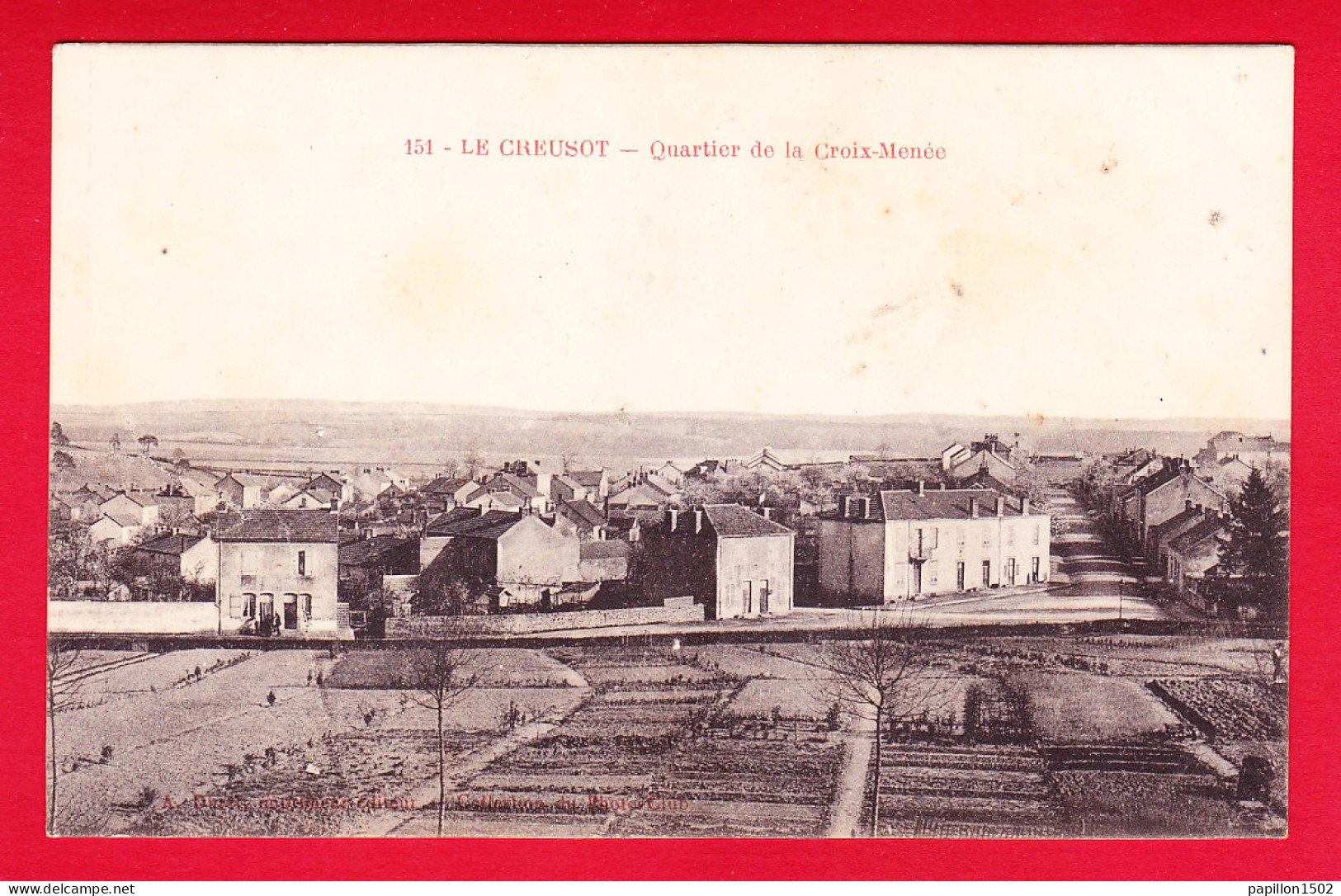 F-71-Le Creusot-06P60 Le Quartier De La Croix Menée, Cpa  - Le Creusot