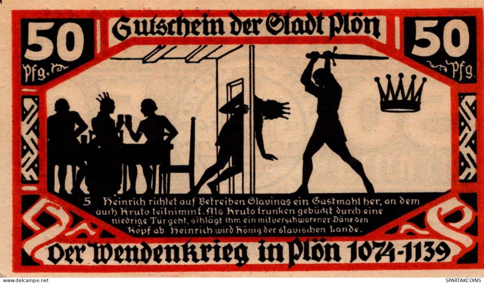 50 PFENNIG 1921 Stadt PLÖN Schleswig-Holstein UNC DEUTSCHLAND Notgeld #PB611 - [11] Lokale Uitgaven