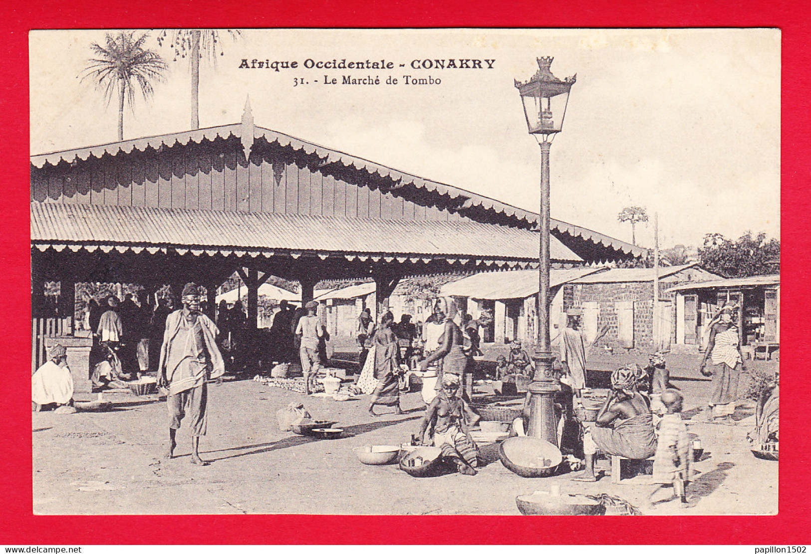 E-Guinee-05P61  CONAKRY, Le Marché De Tombo, Belle Animation, Cpa BE - Guinea Francesa