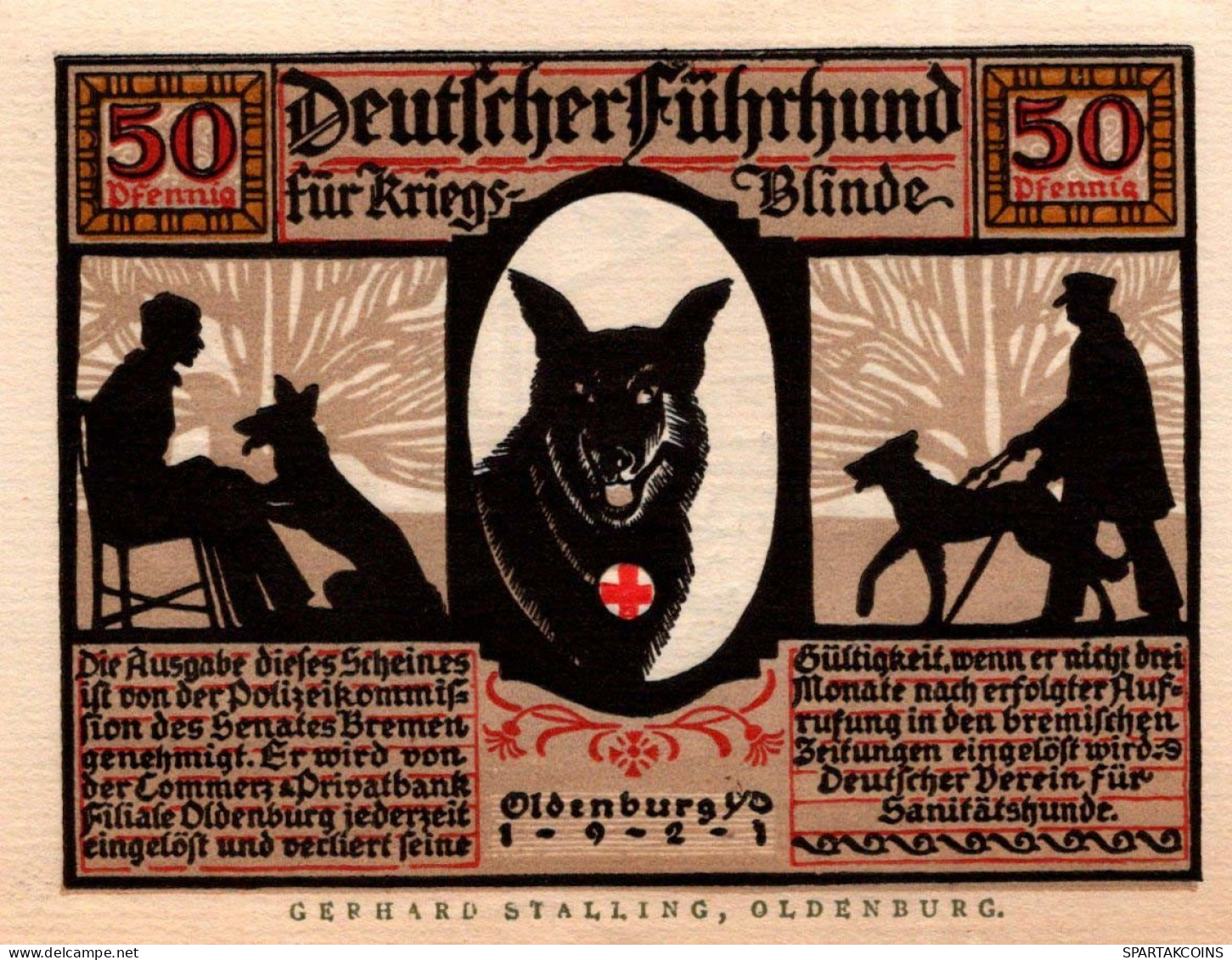 50 PFENNIG 1921 Stadt OLDENBURG IN OLDENBURG Oldenburg UNC DEUTSCHLAND #PI036 - [11] Local Banknote Issues