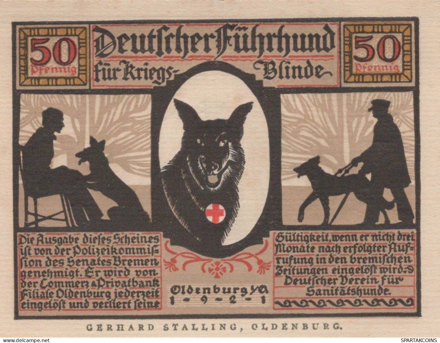 50 PFENNIG 1921 Stadt OLDENBURG IN OLDENBURG Oldenburg UNC DEUTSCHLAND #PH282 - [11] Local Banknote Issues