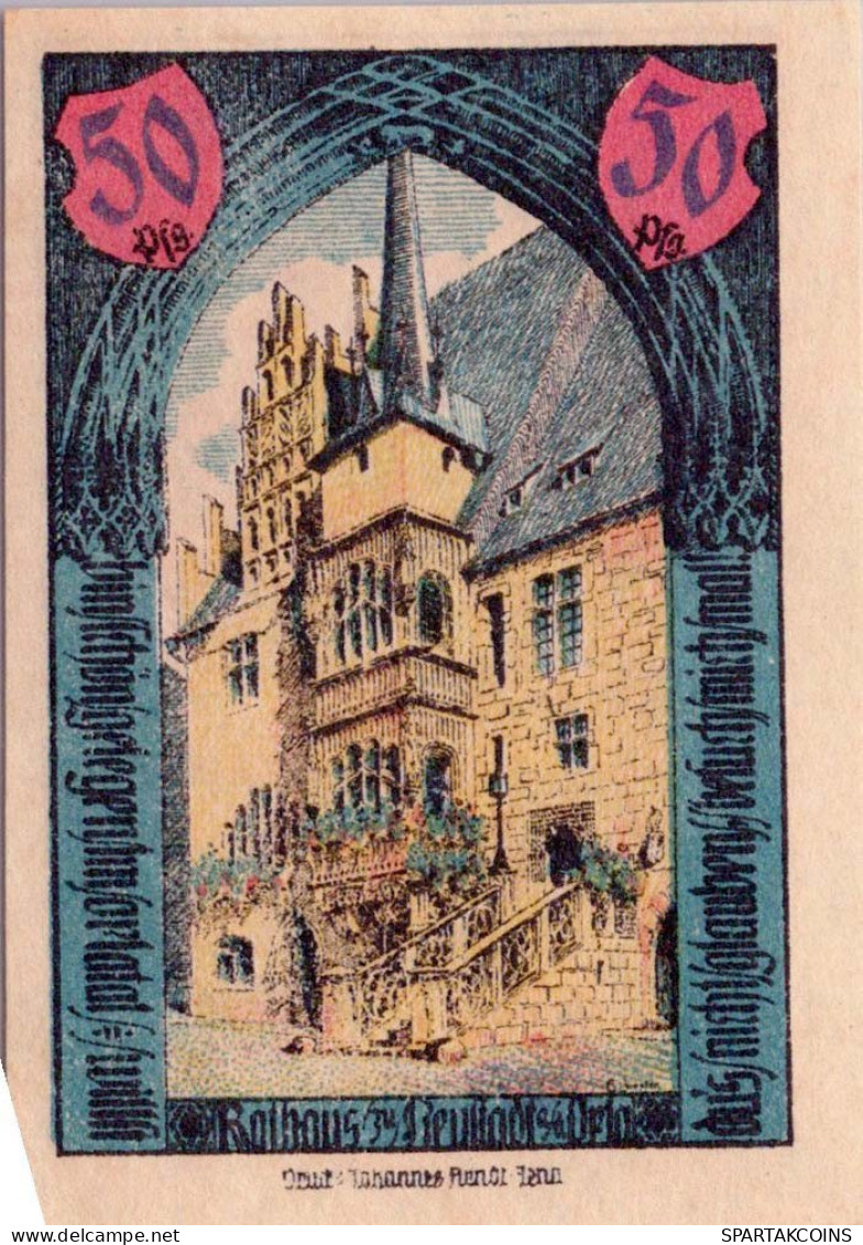 50 PFENNIG 1921 Stadt NEUSTADT AN DER ORLA Thuringia UNC DEUTSCHLAND #PH591 - [11] Local Banknote Issues