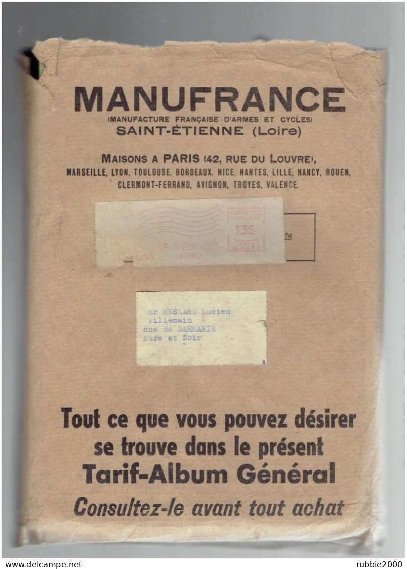 1963 CATALOGUE MANUFACTURE FRANCAISE D ARMES ET CYCLES A SAINT ETIENNE MANUFRANCE - 1950 - ...