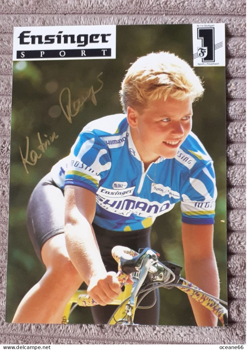 Autogramm Katrin Ranger Shimano 1992 - Cyclisme