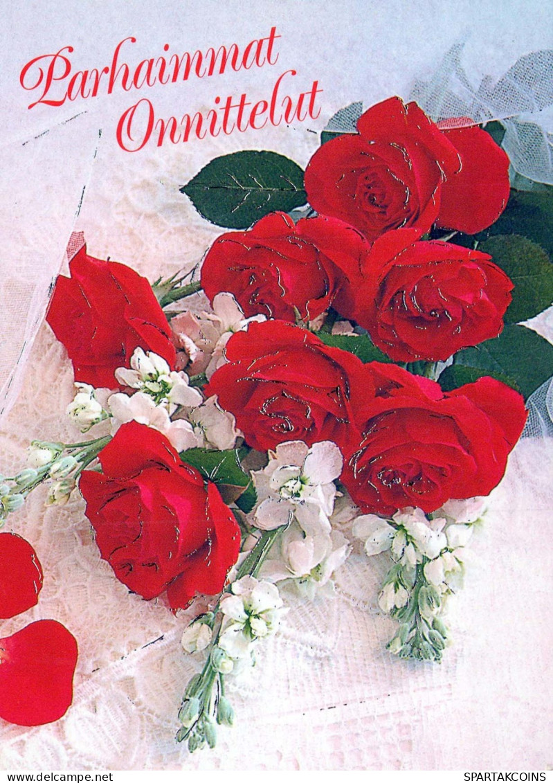 FLOWERS Vintage Postcard CPSM #PAS681.GB - Flores