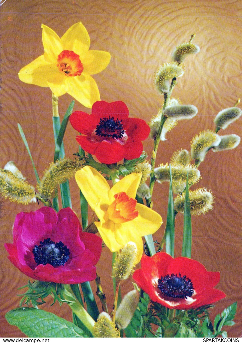 FLOWERS Vintage Postcard CPSM #PAR054.GB - Fleurs