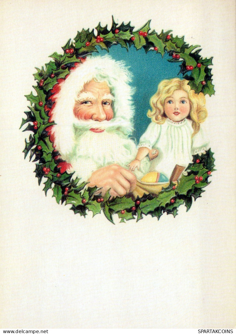 SANTA CLAUS CHILDREN CHRISTMAS Holidays Vintage Postcard CPSM #PAK280.GB - Santa Claus