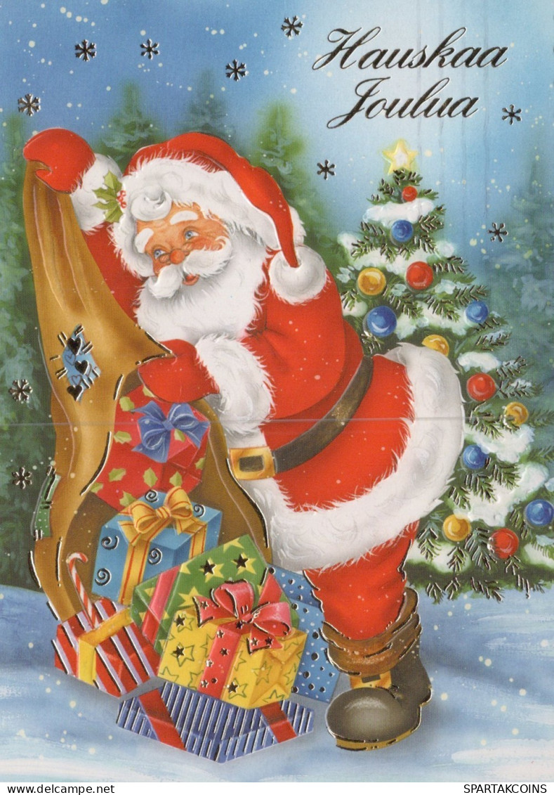 SANTA CLAUS CHRISTMAS Holidays Vintage Postcard CPSM #PAK820.GB - Santa Claus