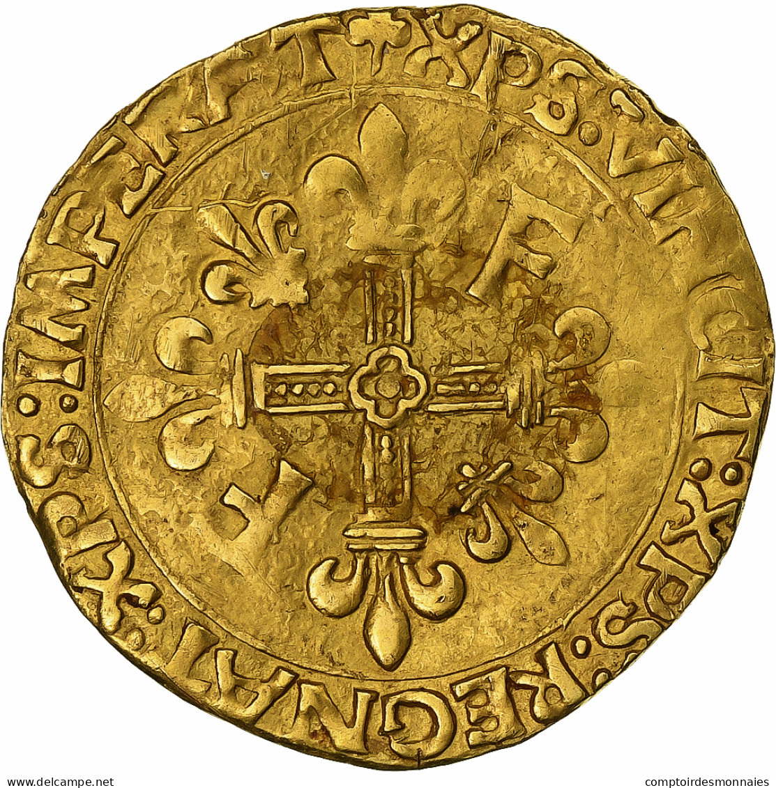 France, François Ier, Écu D'or Au Soleil, 1519-1540, Toulouse, Or, TB+ - 1515-1547 Franz I. Der Ritterkönig