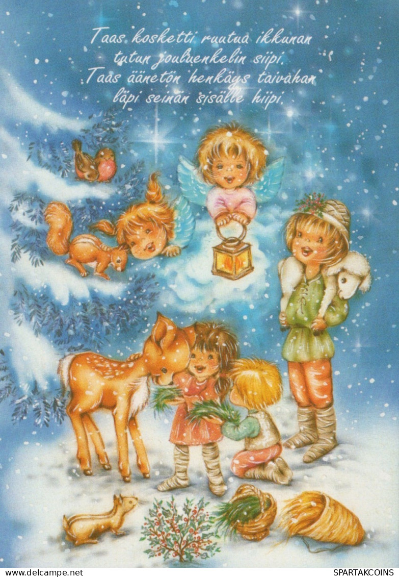 ANGEL CHRISTMAS Holidays Vintage Postcard CPSM #PAJ184.GB - Engel