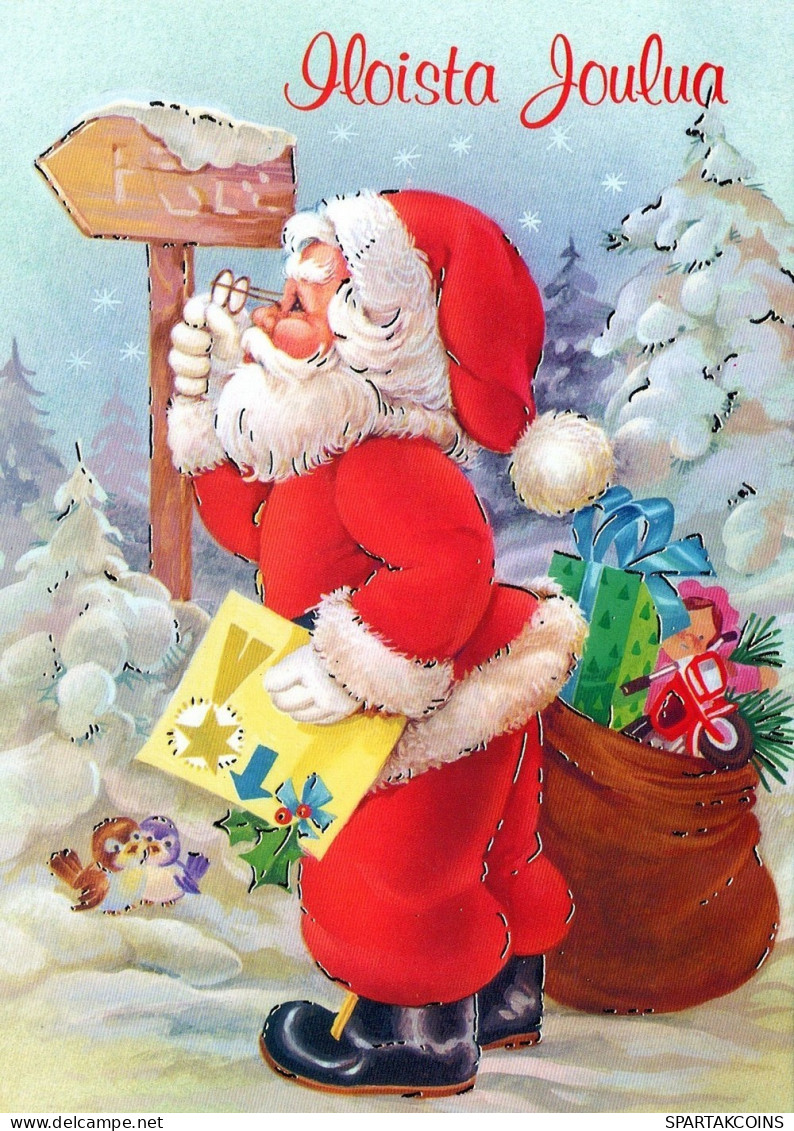 SANTA CLAUS CHRISTMAS Holidays Vintage Postcard CPSM #PAJ507.GB - Santa Claus