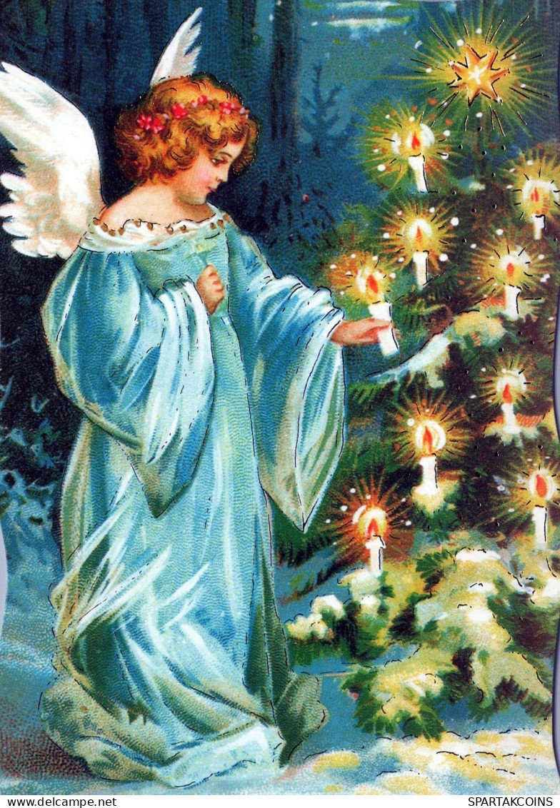 ANGEL CHRISTMAS Holidays Vintage Postcard CPSM #PAH617.GB - Engel