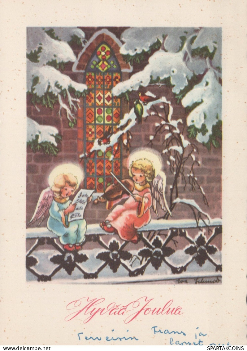 ANGEL CHRISTMAS Holidays Vintage Postcard CPSM #PAH433.GB - Anges