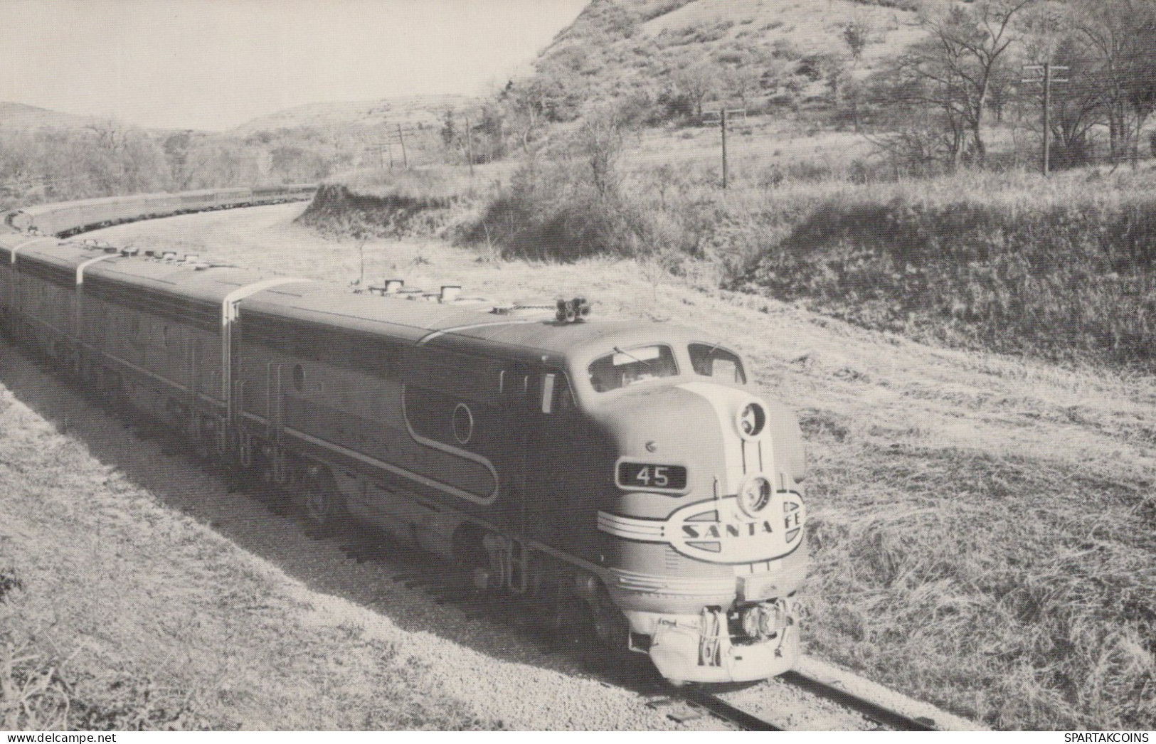 TRAIN RAILWAY Transport Vintage Postcard CPSMF #PAA377.GB - Trains