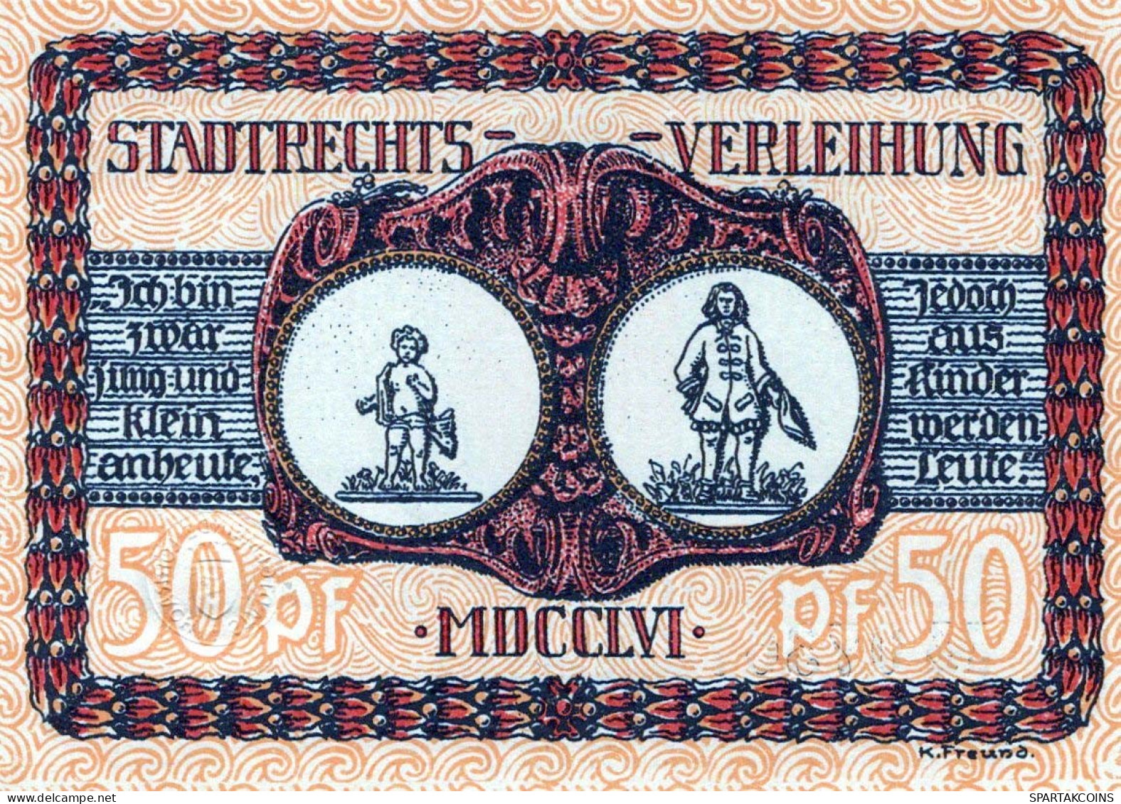 50 PFENNIG 1922 Stadt LoRRACH Baden UNC DEUTSCHLAND Notgeld Banknote #PC484 - [11] Emissions Locales