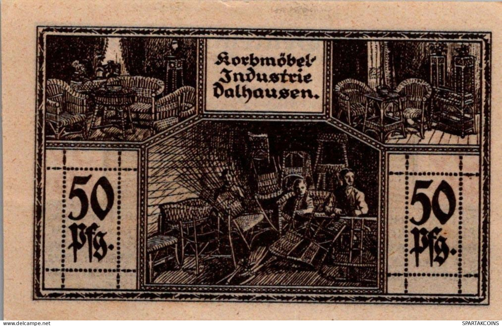 50 PFENNIG 1922 Stadt DALHAUSEN Westphalia UNC DEUTSCHLAND Notgeld #PA419 - [11] Local Banknote Issues