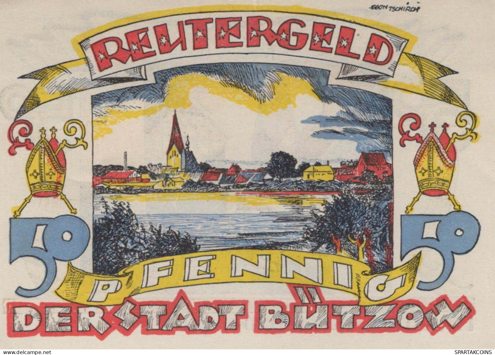 50 PFENNIG 1922 Stadt BÜTZOW Mecklenburg-Schwerin UNC DEUTSCHLAND Notgeld #PA343 - [11] Local Banknote Issues
