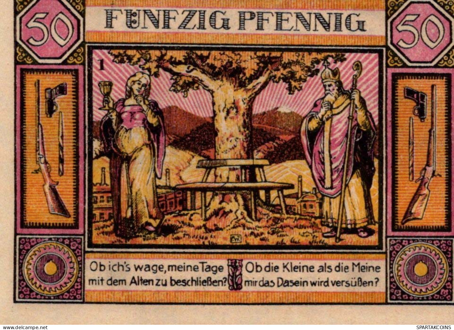 50 PFENNIG 1921 Stadt ZELLA-MEHLIS Thuringia UNC DEUTSCHLAND Notgeld #PH667 - [11] Lokale Uitgaven