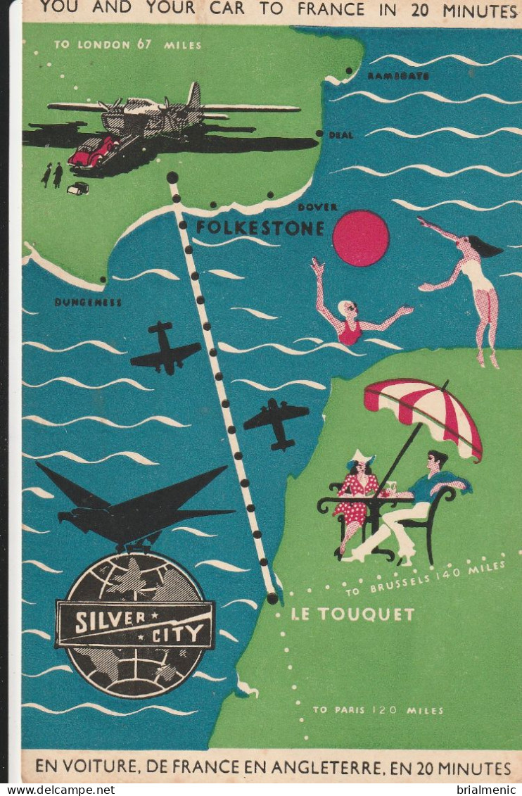 Carte Publicitaire SILVER CITY ( Pont Aérien ) - Werbepostkarten