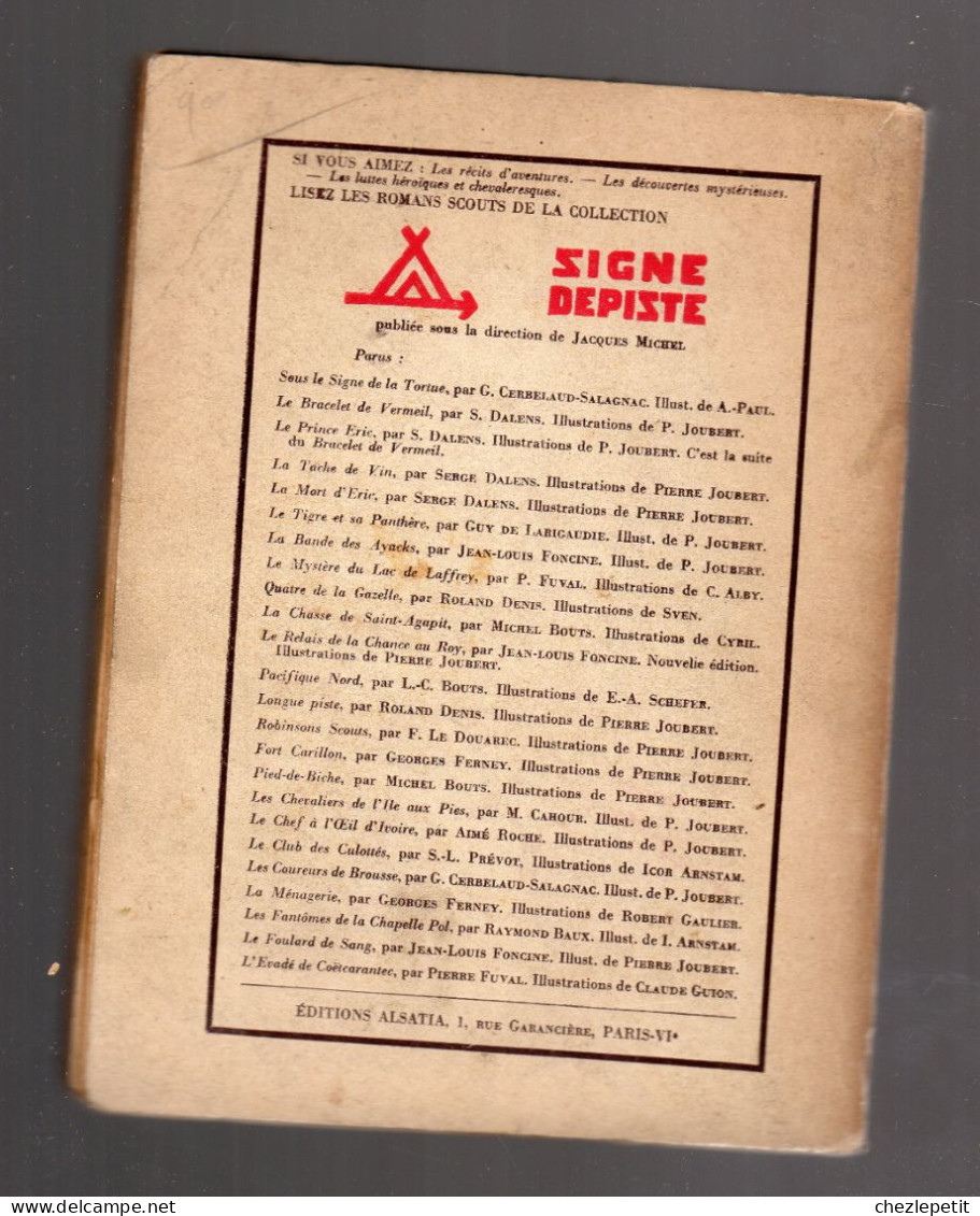 SERGE DALENS LE PRINCE ERIC Collection SIGNE DE PISTE ALSATIA 1947 - Sonstige & Ohne Zuordnung