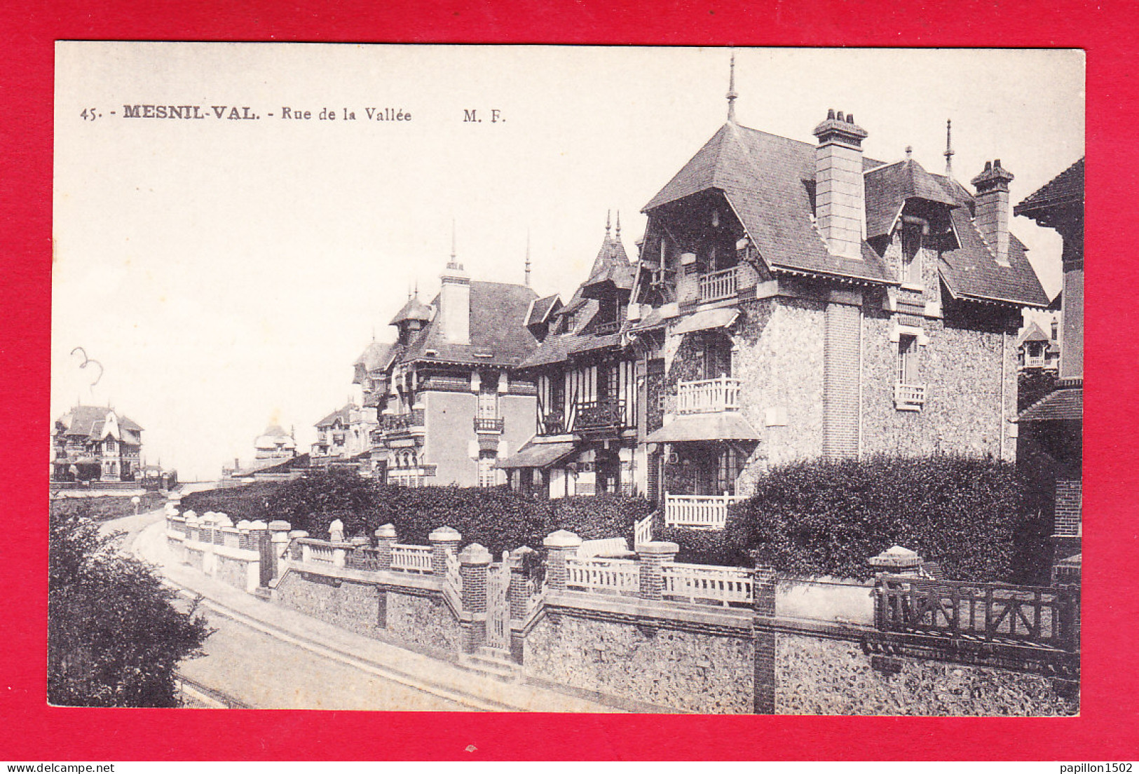 F-76-Mesnil Val-02D02  Rue De La Vallée, Voir Verso Pub Pour Les Bonbons Du Père Antonio, Cpa BE - Mesnil-Val