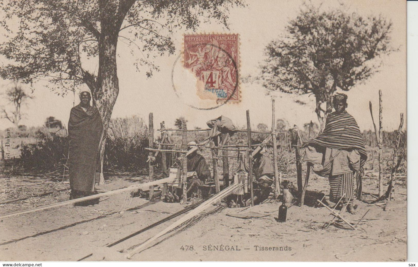 2417-236 Av 1905 N°478 Séné Tisserands  Fortier Photo Dakar   Retrait 12-05 - Senegal
